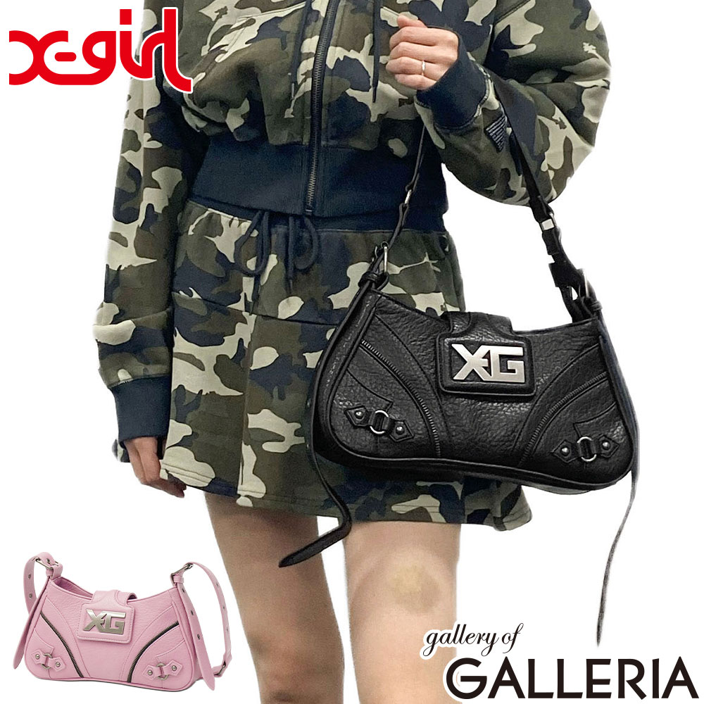 ノベルティ付 エックスガール ショルダーバッグ レディース 斜めがけバッグ X-girl バッグ 斜めがけ 大人 高校生 女子高生 ブランド 小さめ ハンドバッグ Y2K XG EMBLEM BUCKLE PANELED SHOULDER BAG 105262053004｜ギャレリア Bag＆Luggage
