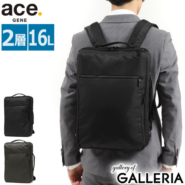 【最大45倍 4/20限定】 ノベルティ付 【正規品5年保証】 エースジーン リュック ace.GENE ガジェタブル スペクトラ ビジネスバッグ 3WAY 大容量 B4 A4 16L 2層 ノートPC 15.6インチ 撥水 底鋲 通勤 エース メンズ 67285 20,306円