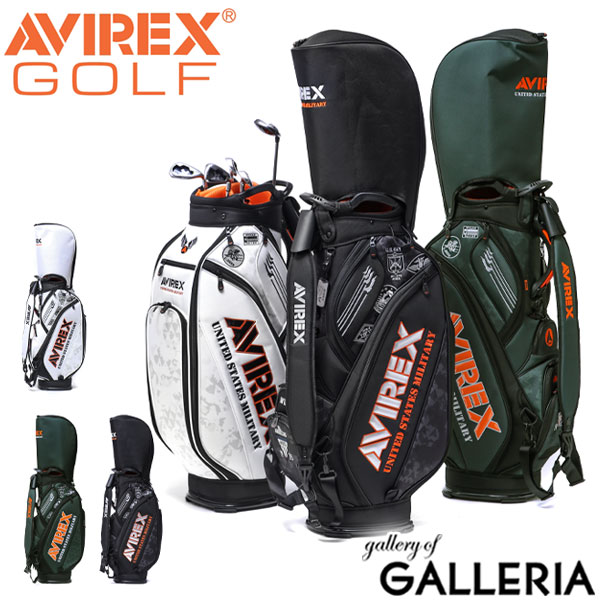 楽天市場 アヴィレックスゴルフ キャディバッグ Avirex Golf ゴルフバッグ カート フード 9型 46インチ対応 5分割 ショルダー ゴルフ用品 メンズ レディース Avxba1 2bc 21ss ギャレリア Bag Luggage