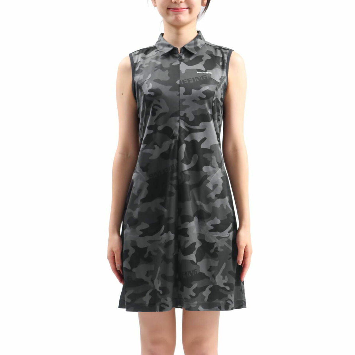 500円引きクーポン ノースリーブ スカート ワンピース レディース ゴルフウェア One Piece Camo Womens Golf Briefing ウェア ゴルフ ブリーフィング セール 日本正規品 無料ラッピング 9 25限定 エントリー カード最大15倍 夏 Brg1w29 クールマックス