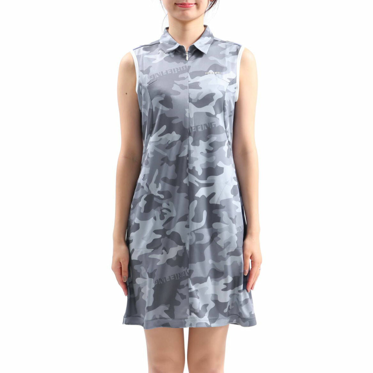 500円引きクーポン ノースリーブ スカート ワンピース レディース ゴルフウェア One Piece Camo Womens Golf Briefing ウェア ゴルフ ブリーフィング セール 日本正規品 無料ラッピング 9 25限定 エントリー カード最大15倍 夏 Brg1w29 クールマックス