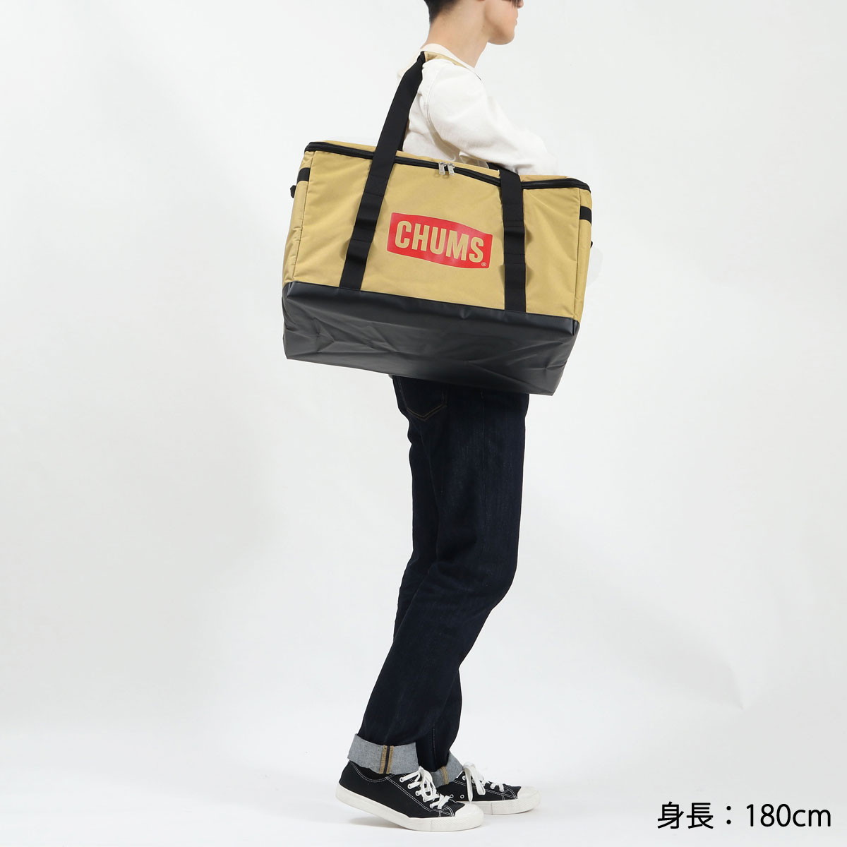 【エントリー楽天カード最大33倍12/10限定】無料ラッピング【日本正規品】チャムスコンテナバッグCHUMSチャムスロゴフォーダブルボックスMキャンプバッグ折りたたみボックス収納ボックス大容量軽量アウトドアレジャーメンズレディースCH60-3241
