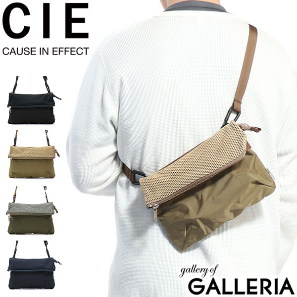 【最大43倍 17日10時迄】 CIE サコッシュ シー ショルダーバッグ 斜めがけ 小さめ GRID ATTACHMENT-01 ミニショルダー 撥水 メンズ レディース 031802