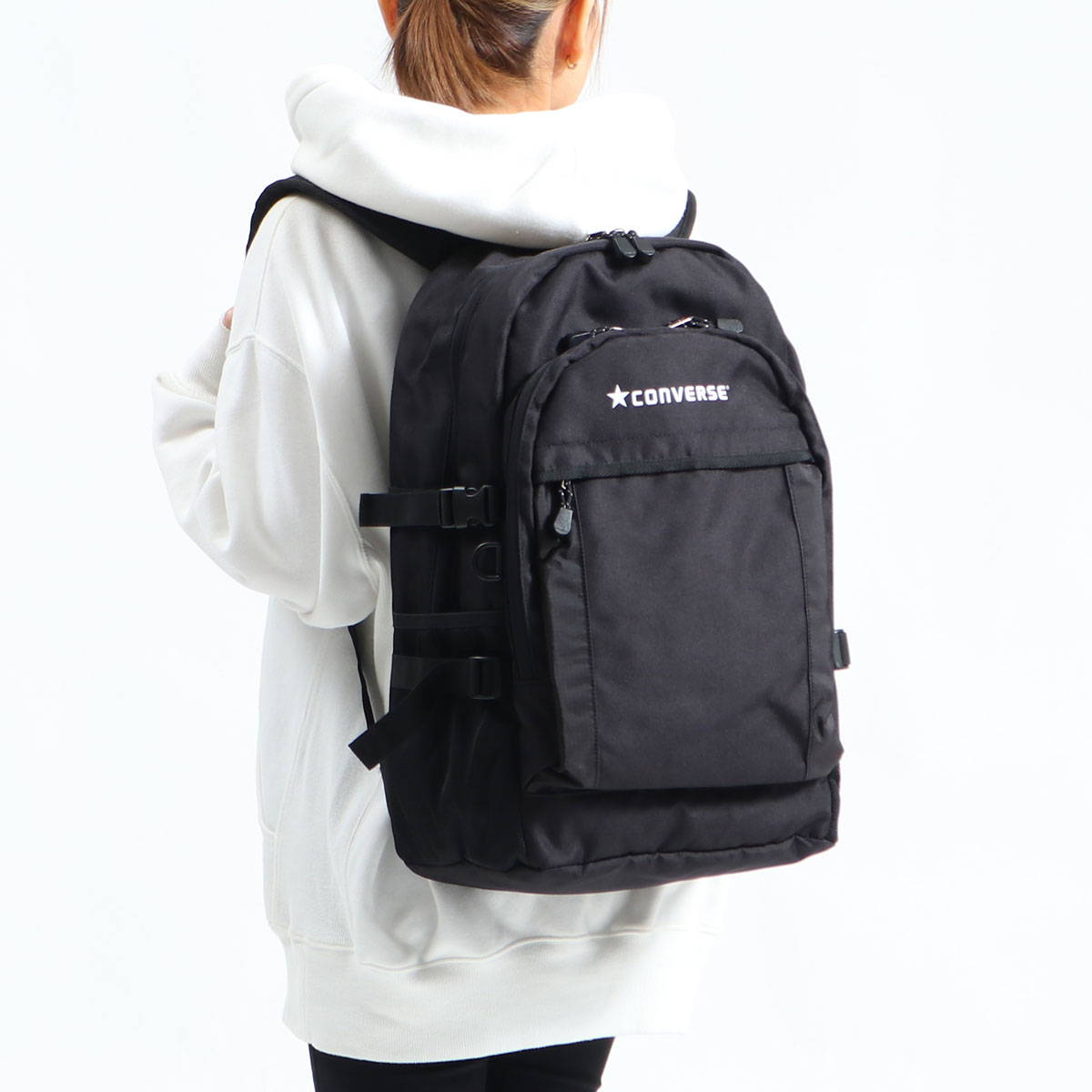 【楽天市場】コンバース リュック CONVERSE CV POLY BACKPACK M リュックサック 大容量 通学 高校生 女子 男子