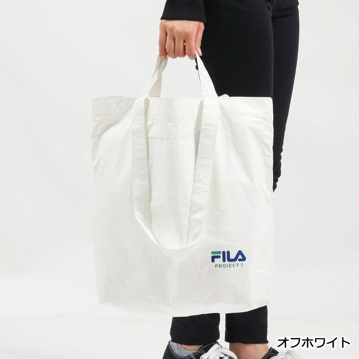 フィラ トートバッグ FILA BTS着用モデル バッグ Project 7 back to the nature トート ショルダー 軽量 B4  A4 通学 フォトブック BTSポストカード付き サスティナブル SDGs メンズ レディース FS3BCD5B02X