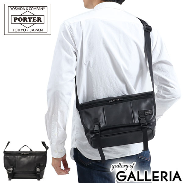 楽天市場 ノベルティ付 無料ラッピング 吉田カバン ポーター メッセンジャーバッグ Porter Aloof アルーフ Messenger Bag ショルダーバッグ 斜めがけ 本革 軽量 メンズ レディース 日本製 023 ギャレリア Bag Luggage