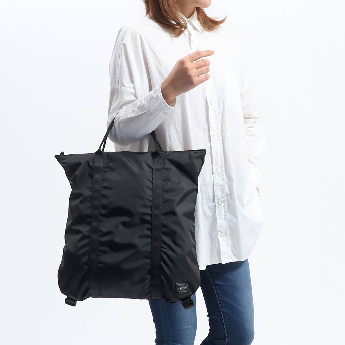 新版 ノベルティ付 無料ラッピング 吉田カバン ポーター トートバッグ Porter Flex フレックス リュック 2way Tote Bag 薄マチ B4 軽量 通学 ナイロン リップストップ メンズ レディース 856 人気ショップが最安値挑戦 Hughsroomlive Com