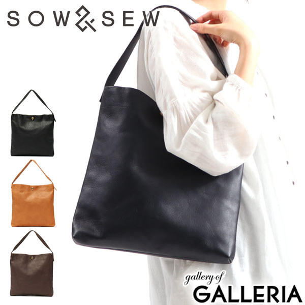 【最大48倍 7/25限定】 トートバッグ レディース 本革 革 レザー 小さめ ワンハンドル 肩掛け SHRINK LEATHER シュリンクレザー 縦型 SOW&SEW ソウアンドソウ PB-OH01|ギャレリア Bag&Luggage