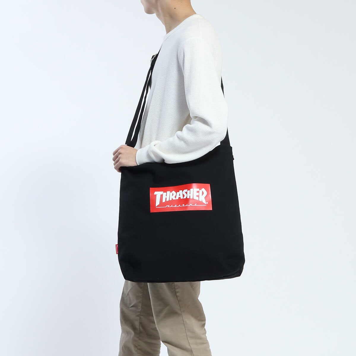 Thrasher Print Tote Shoulder Bag 2 Way B 4 Vertical School High Men S Women Thc 803 Thrasher Print Tote Shoulder Bag 2 Way B 4 Vertical School High Men S Women Thc 803