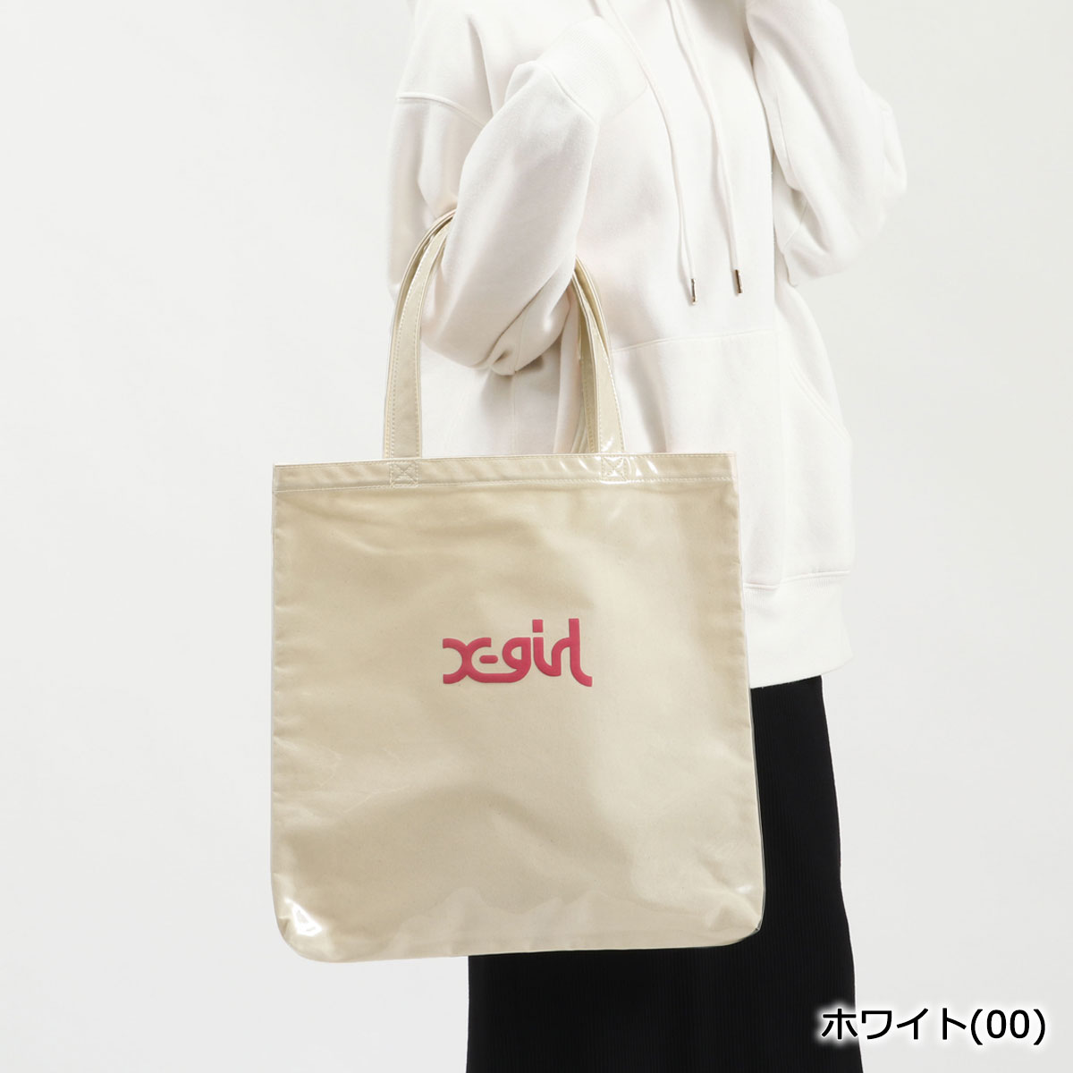 楽天市場 エントリー 楽天カード最大33倍 1 10限定 無料ラッピング エックスガール トートバッグ X Girl Mills Logo Tote Bag トート 持ち手 長め バッグ B4 大きめ 中学生 高校生 女子高生 女子 レディース ギャレリア Bag Luggage