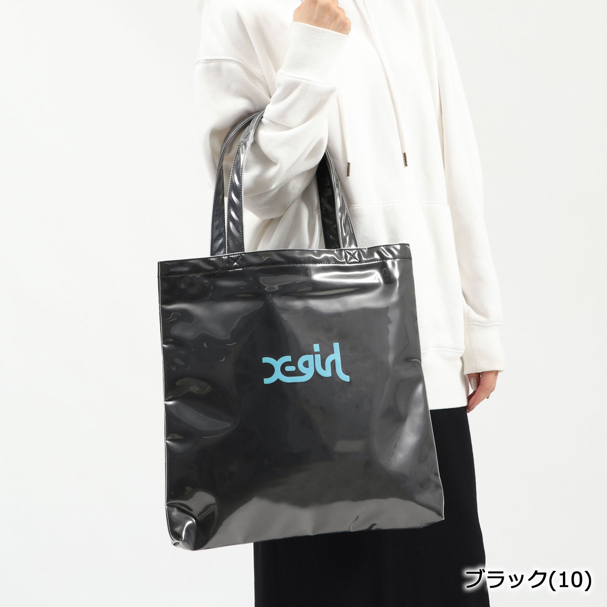 楽天市場 エントリー 楽天カード最大33倍 1 10限定 無料ラッピング エックスガール トートバッグ X Girl Mills Logo Tote Bag トート 持ち手 長め バッグ B4 大きめ 中学生 高校生 女子高生 女子 レディース ギャレリア Bag Luggage