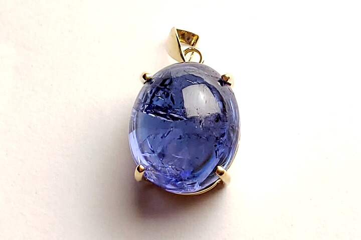 タンザナイトファイナルグレード++ペンダントトップ　18金6.76ct｜ギャラリーメイスン