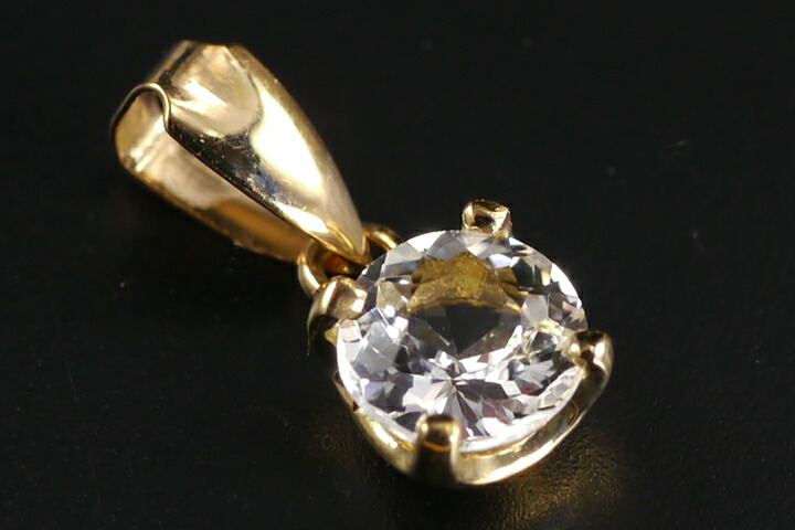 0.30ct フェナカイトK18ペンダントトップ ファイナルグレード ブラジル産 鑑別書付き