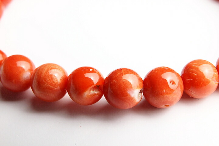 楽天市場】ピンク珊瑚 パーツ (10個セット) 約4ミリ 片穴 『宝石サンゴ