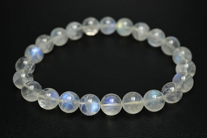 楽天市場】8mmレインボームーンストーンブレスレットファイナル