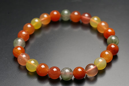 高品質 ミックスルチルクォーツブレスレット 約11mm ① 楽天市場】ミックスルチルクォーツ ブレスレット 11mm 18cm メンズM