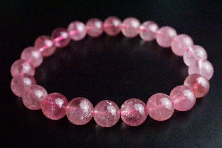 楽天市場】8mmキャンディカラーピンクトルマリンブレスレット