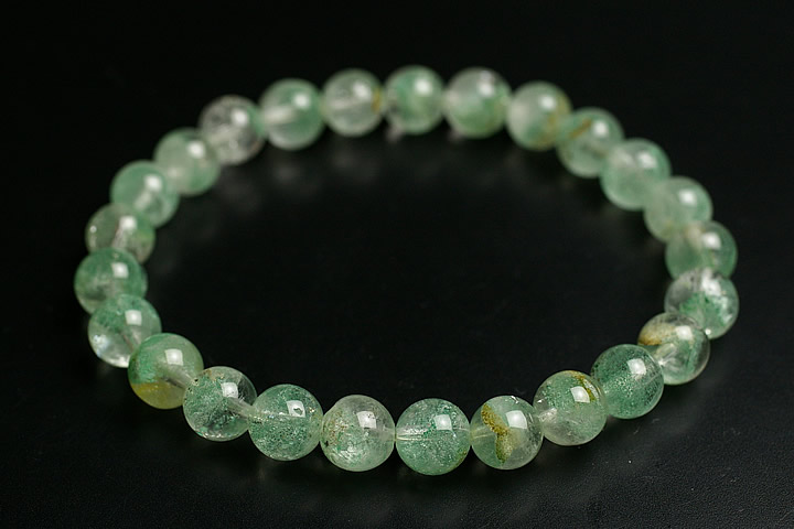 楽天市場】7.5mm高級品4Aグリーンファントムブレスレットマダガスカル