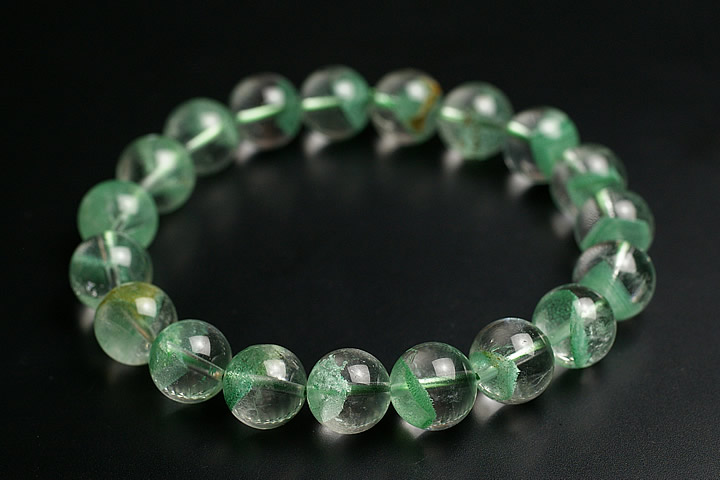 楽天市場】グリーンファントムクォーツ ブレスレット 12mm玉