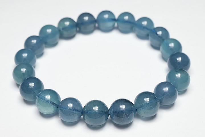 楽天市場】8.5mmサンタマリアアクアマリンブレスレット ディープカラー