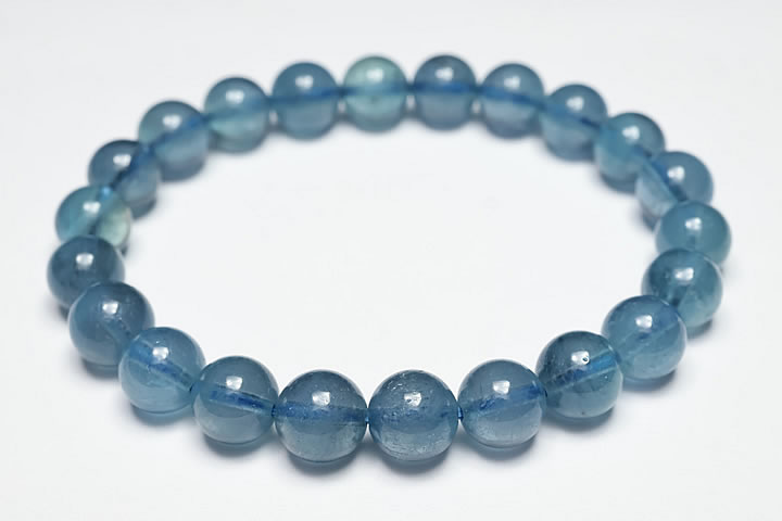 楽天市場】8.5mmサンタマリアアクアマリンブレスレット ディープカラー
