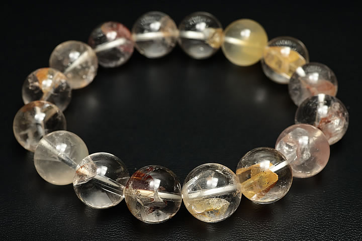 三開堂 印材 14mm 水晶 391 高品質 水晶 六角柱 特大虹入り 432g G-58 | chu2stone