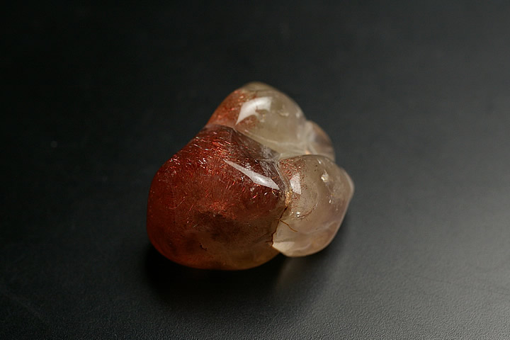 ストロベリークォーツクラスターNo.606 ストロベリークォーツ オーバルカボ 15-16mm - アサオ工芸