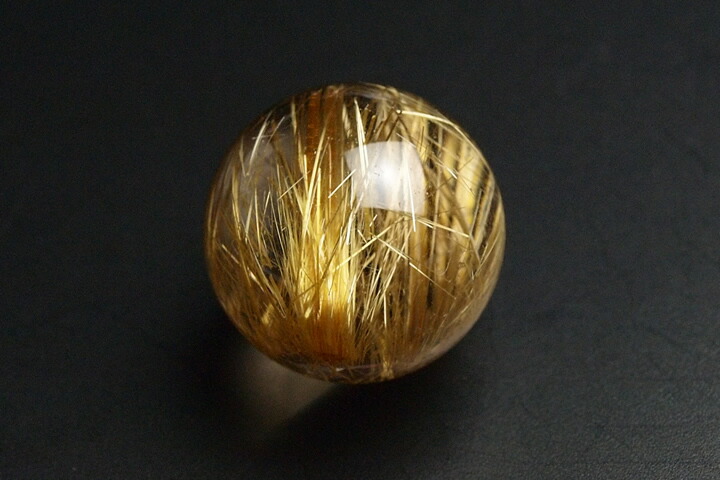 楽天市場】【一点物】【希少】ガーデンルチルクォーツ 丸玉 スフィア