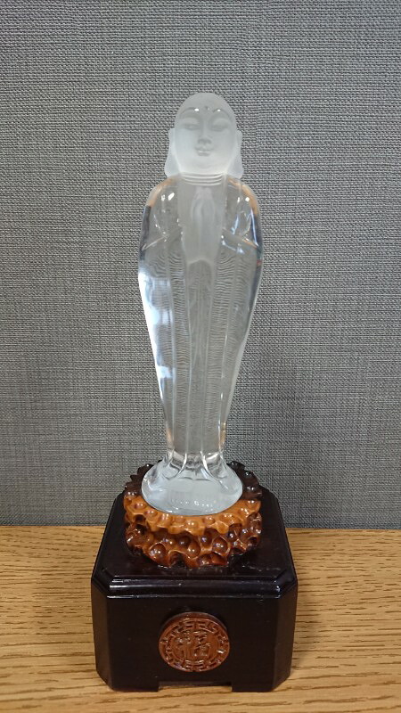最高グレード水晶　仏像彫刻品　ブラジル産
