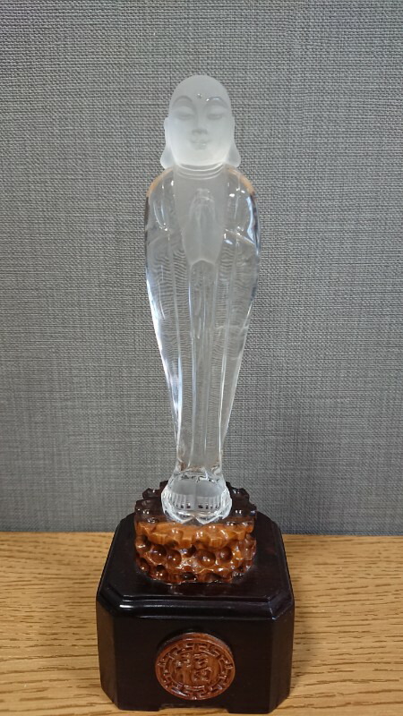 最高グレード水晶　仏像彫刻品　ブラジル産