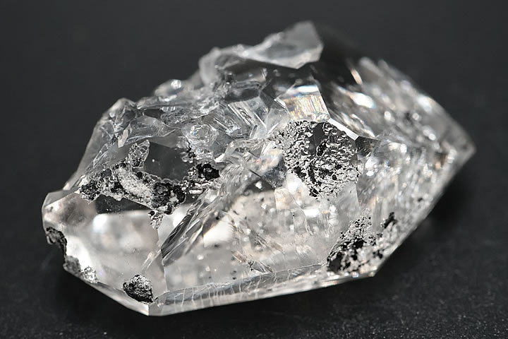 大きいレインボーハーキマーUSA産 レインボー入り ハーキマーダイヤモンド ニューヨーク州 | アトリエ