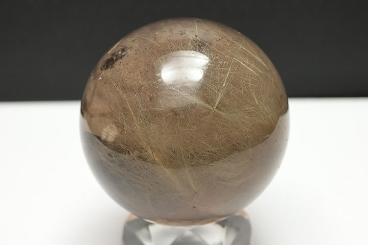 45mmスモーキールチル水晶丸玉 ブラジル産