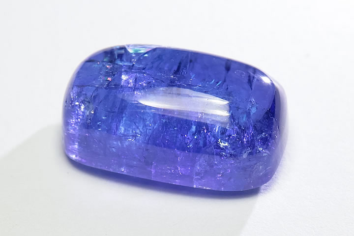 12.47ct 宝石質タンザナイト カボションルース　タンザニア産　ファイナルグレード++++