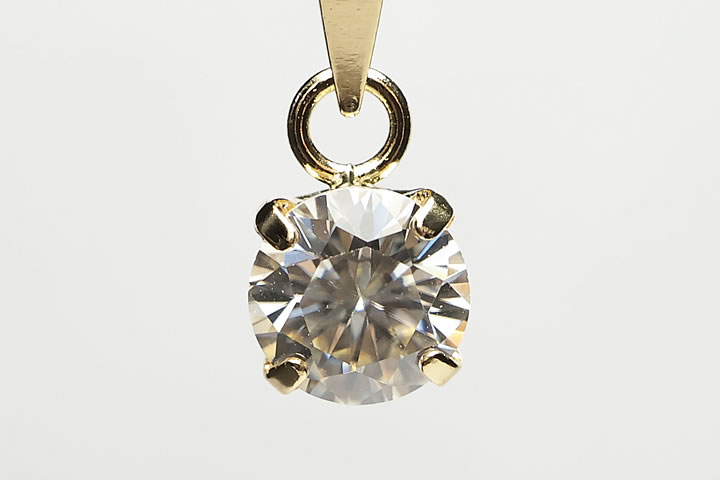 楽天市場】K18 モアサナイト 3.5cts ペンダントトップ WG YG ラウンド