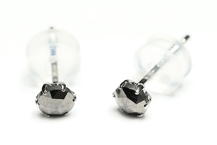プラチナ　ブラックダイヤ0.4ctピアス 楽天市場】ブラックダイヤ ピアス 計0.4ct プラチナ Pt900