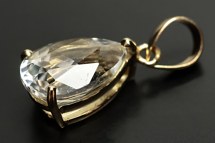 フェナカイト　ネックレストップ18K ⑤□フェナカイト ネックレストップ18K