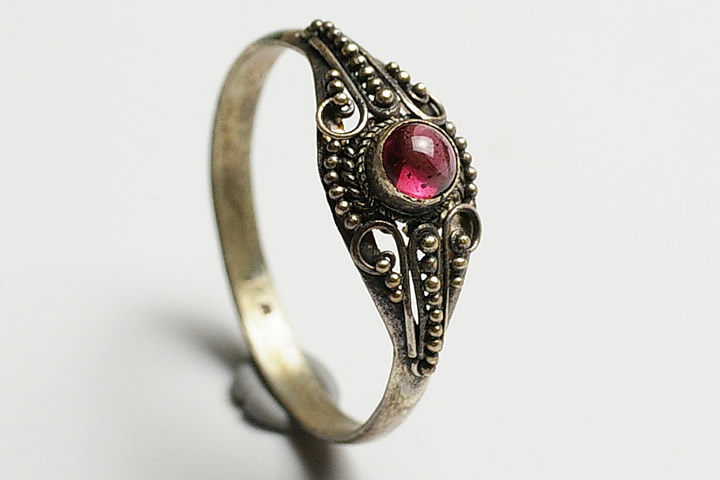 楽天市場】アンティークジュエリー 22ct ガーネット リング 指輪