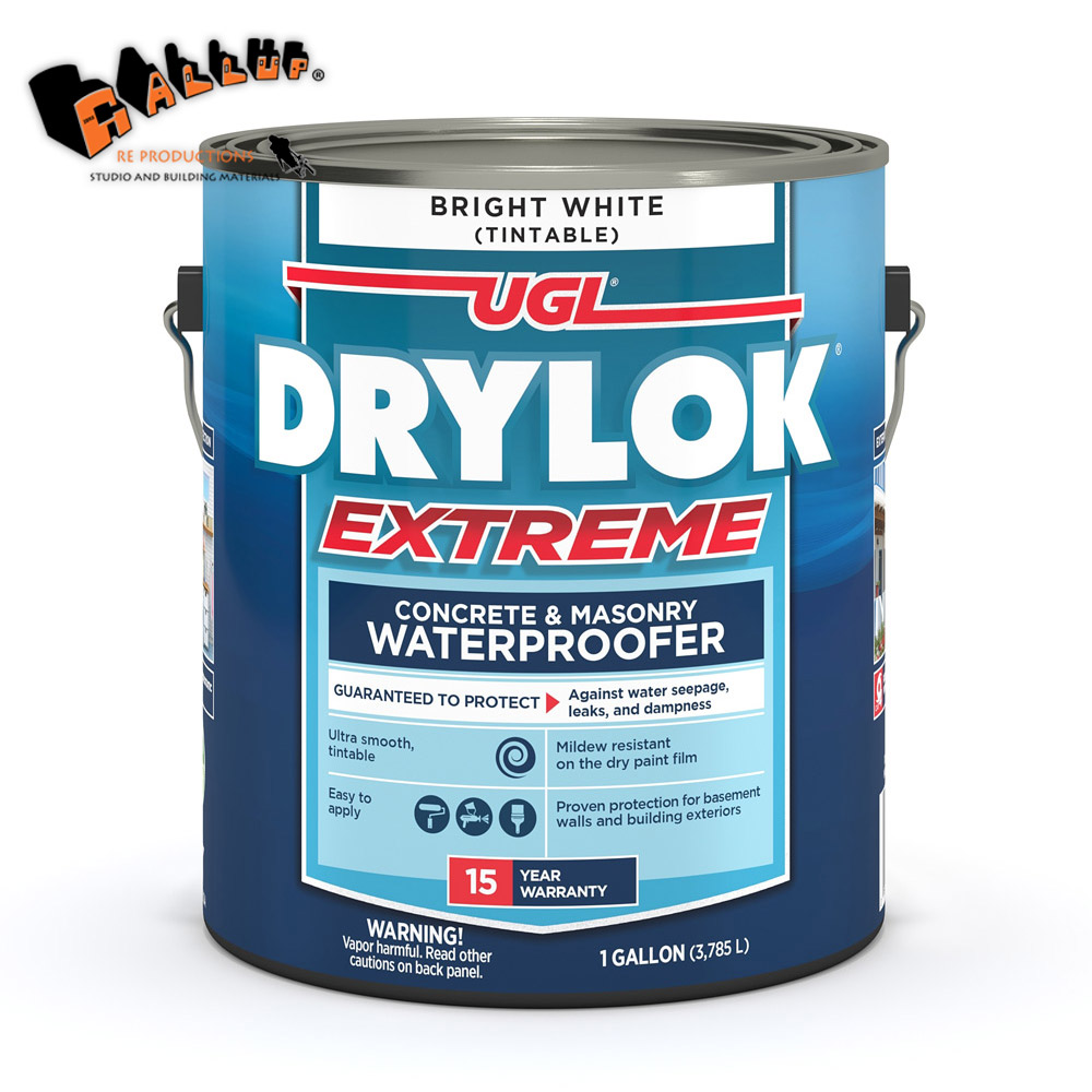 UGL 素っ気ない鍵を掛ける エクストリーム WP (白いこと)(3.78L)【 DRYLOK  Extreme Waterproofer 雨合羽 雨合羽えの具 混凝土 すり鉢 レンガ 石 屋内 露天 地下室室 床 壁 多役立つこと 年長命 取りつくろう 漏水 水目こぼし DIY 労働者階級操作手順 売りわたす 】