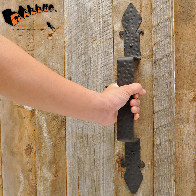 レトロ ドアハンドル 黒色 750mm 楽天市場】7505-60CLM ラウンドバー ドアハンドル (クリアマット