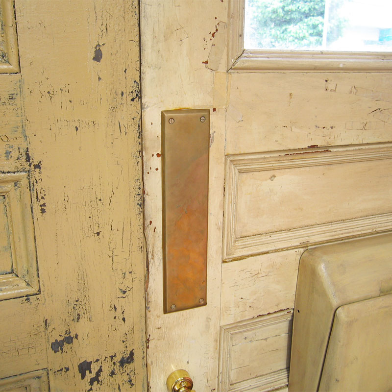 Antique Door Push Plates Antique Furniture 7505-48 Push-plate ☆ antique-taking ☆ brass fittings, door, - Antique Door Push Plates Antique Furniture