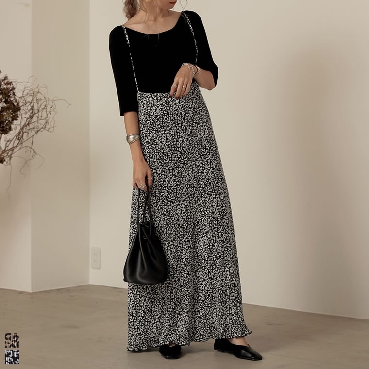 楽天市場 トレンドを抑えた落ち感のあるプリーツキャミワンピースsc M Mt Lサイズ 低身長 高身長向けサイズ対応 レオパード柄プリーツキャミ ワンピース レディース ワンピース C Size T Size Re Edit リエディ