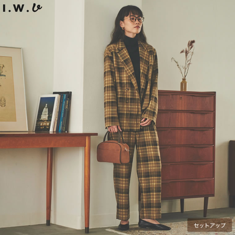 楽天市場 M Lサイズ Iwu アイダブリュー 2点セット チェック柄ジャケットパンツセットアップ レディース セットアップ チェック柄 無地 パンツセットアップ I W U 秋冬 秋 冬 Re Edit リエディ 楽天市場 M Lサイズ Iwu アイダブリュー 2点セット チェック柄ジャケットパンツセットアップ レディース セットアップ チェック柄 無地 パンツセットアップ I W U 秋冬 秋 冬 Re Edit リエディ