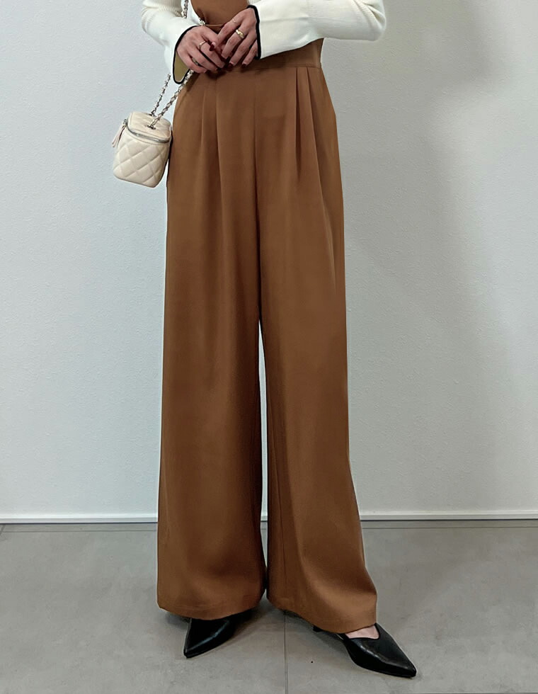 低身長向け⭐︎新品未使用⭐︎プリーツヨークオールインワン セール】[低身長/高身長サイズ有][セットアップ対応]リネン