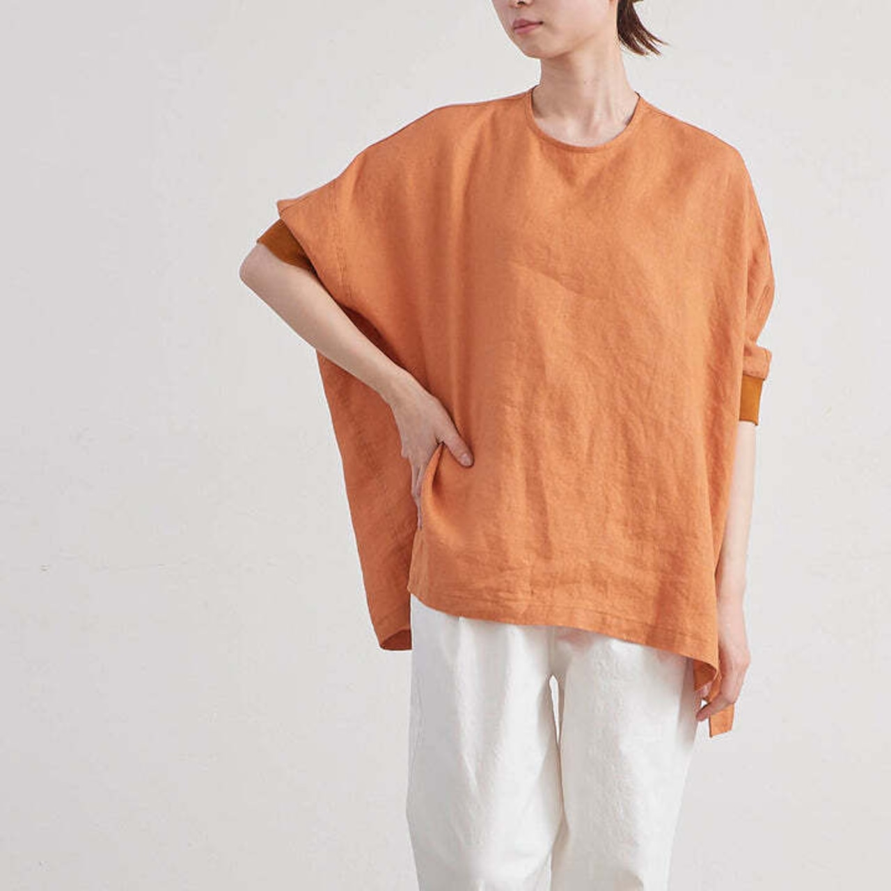 HEAVENLY ヘブンリー チュニック レディース Linen Back Button Big Pullover / リネン バック ボタン ビッグ プルオーバー 2413032 全5色|Gama