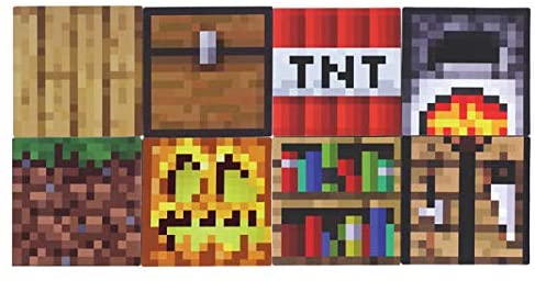 楽天市場 新品 マインクラフト ブロックコースター 8枚入り メール便 ゲームアーク 楽天市場店