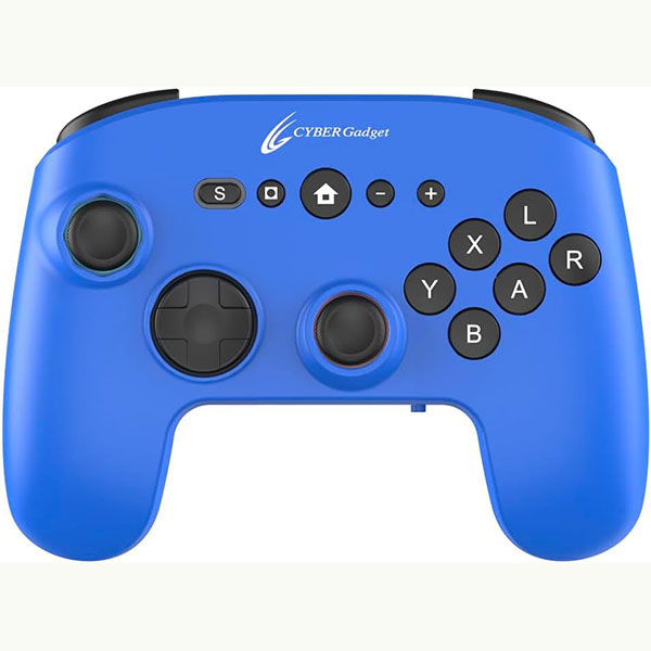 【新品】Switch2 CYBER ゲーミングコントローラー6B 無線タイプ (ブルー)【宅配便】