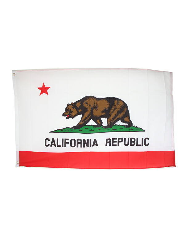 カリフォルニア州旗 California Republic Flag アメリカンフラッグ
