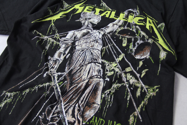楽天市場 インポート オフィシャル Metallica And Justice For All Tee Black メタリカ メタル ジャスティス Tシャツ ブラック Game Clothing