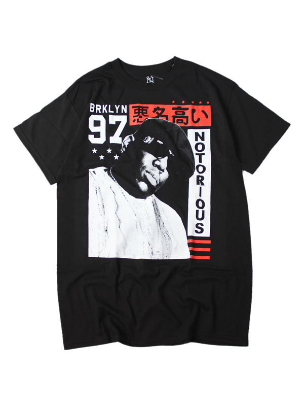 【インポート】【オフィシャル】The Notorious BIG S/S TEE black ビギー フォト Tシャツ 「悪名高い」　Tシャツ  ブラック | game clothing