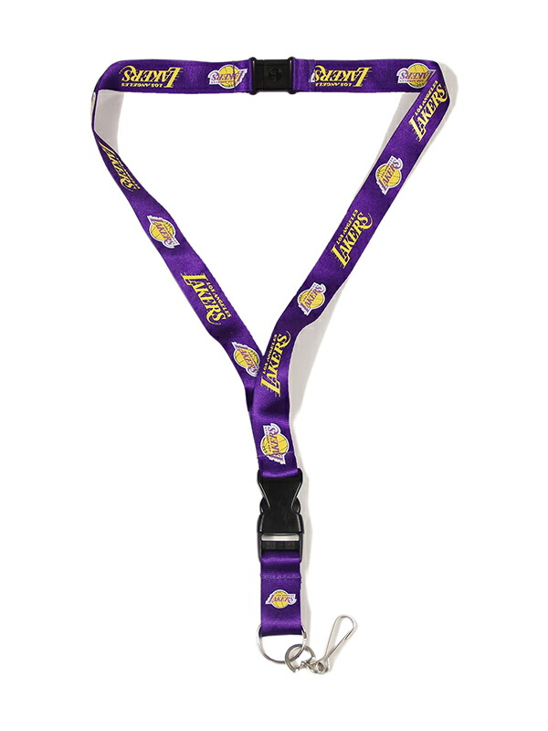 【楽天市場】メール便対応1点まで【インポート】LOS ANGELES LAKERS LANYARD NECK PIECE purple ...